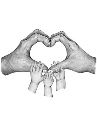 Großeltern von 3 Enkelkindern – Poster